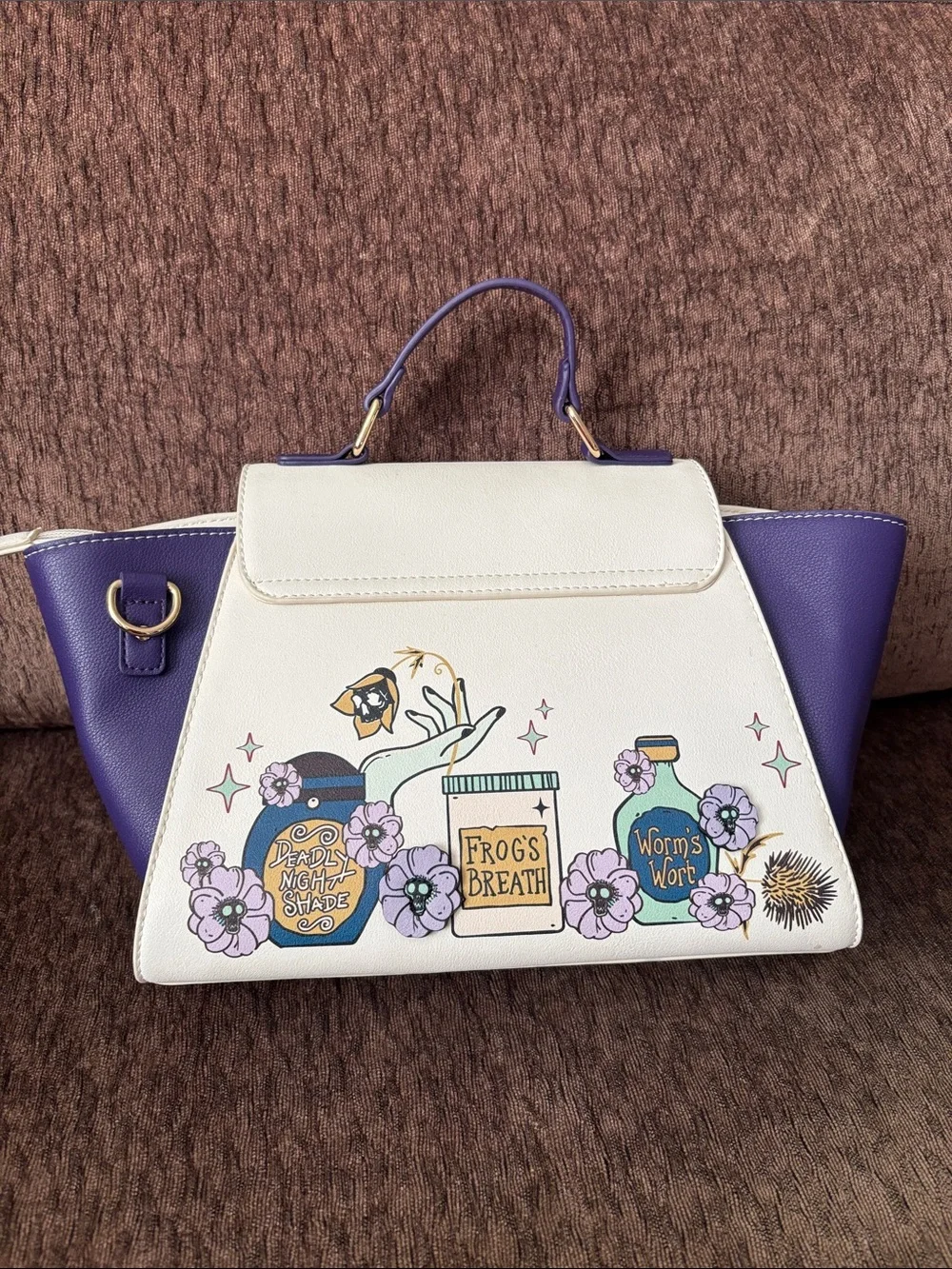 Disney Bioworld Nightmare Before Christmas Sally Potions Crossbody Purse Bag NEW